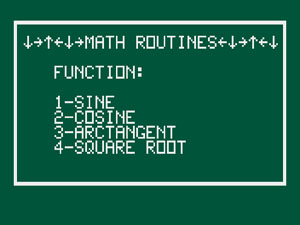 Math Routines